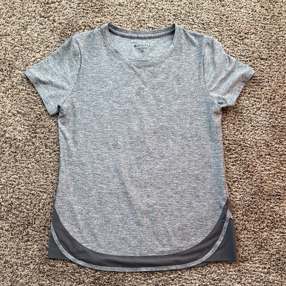 Athleta Grey Top